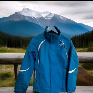 The North Face Women's Hyvent Ski/Rain Hard Shell Jacket Size Small Blue